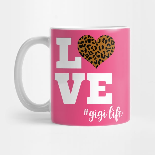 Love Gigi Life Leopard Print Heart by Hello Sunshine